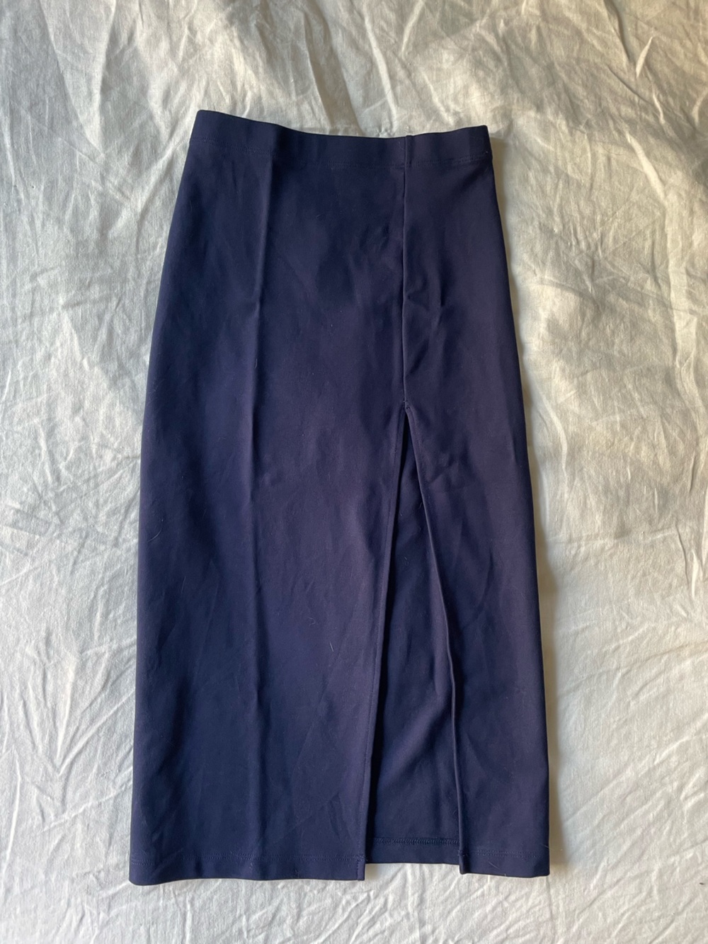 Aritzia Babaton Navy Stretch Pencil Skirt